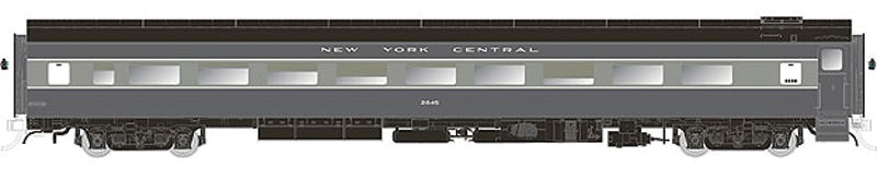 CC&F Lightweight Coach No Skirts - Ready to Run - Super Continental Line(TM) -- New York Central #2646 (1948 Scheme, 2-Tone Gray)
