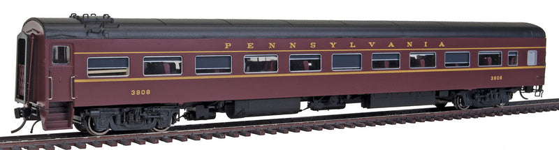 CC&F Lightweight Coach No Skirts - Ready to Run - Super Continental Line(TM) -- Pennsylvania Railroad #3908 (Tuscan, black)