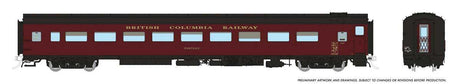 CC&F Lightweight Coach - Ready to Run - Super Continental Line(TM) -- BC Rail #156520 "Capilano" (maroon, black)