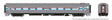 CC&F Lightweight Coach - Ready to Run - Super Continental Line(TM) -- Amtrak #6446 (Phase 1, silver, red, blue, white, Arrow Logo)