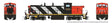 GMD-1 4-Axle Version - Standard DC -- Canadian National #1408 (Stripe Scheme, black, white, red)