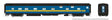 Duplex Sleeper - Ready to Run - Super Continental Line(TM) -- VIA Rail Canada #1112 "Edenwold" (blue, yellow, black)