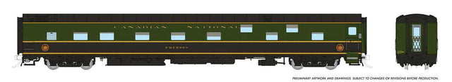 Duplex Sleeper - Ready to Run - Super Continental Line(TM) -- Canadian National #1115 "Edmundston" (green, black, yellow)