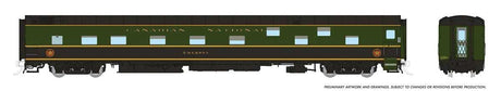 Duplex Sleeper - Ready to Run - Super Continental Line(TM) -- Canadian National #1147 "Erwood" (green, black, yellow)