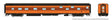 Duplex Sleeper - Ready to Run - Super Continental Line(TM) -- Milwaukee Road "Zumbro River" (orange, maroon)