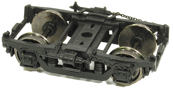 41-E Four-Wheel Passenger Car Truck w/Separate Chains - 1 Pair -- Friction Bearing w/Journal Boxes
