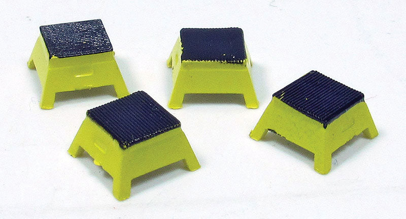 Passenger Step Boxes -- Yellow pkg(4)
