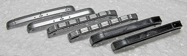 Bus Bumpers -- 2 Each: Steel, Water Jug and Rubber