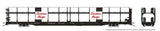 NSC 89' Bi-Level Auto Rack 6-Pack - Ready to Run -- Canadian Pacific (black, white, red, Script Lettering - Large Panel)-1
