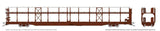 NSC 89' Bi-Level Auto Rack - Ready to Run -- Painted, Unlettered (Boxcar Red)-1