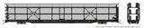NSC 89' Tri-Level Auto Rack 6-Pack - Ready to Run -- Canadian National (Late with Mesh Sides, black, white, Noodle Logo)-1