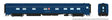 10-5 Sleeper - Ready to Run - Super Continental Line(TM) -- Missouri Pacific #623 "Eagle Country" (Jenks Blue, red, Buzz Saw Logo)