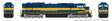 EMD SD70MAC w/Flared Radiators - Standard DC -- Alaska Railroad #4328 (Anniversary Scheme, blue, yellow)-1