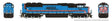 EMD SD70MACH - Standard DC -- Metra #504 (light blue, black, orange, red, white)-1