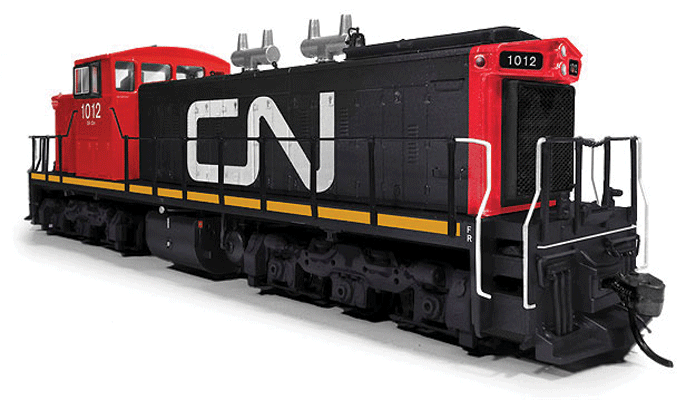 GMD-1 6-Axle Version w/Sound & DCC -- Canadian National #1012 (black, red Nose, white, Large Noodle Logo)