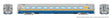 LRC Club Lounge - Lighted - Ready to Run -- VIA Rail Canada #3451 (As-Delivered, blue, gray, yellow)