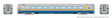 LRC Club Lounge - Lighted - Ready to Run -- VIA Rail Canada #3464 (As-Delivered, blue, gray, yellow)