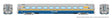 LRC Club Lounge - Lighted - Ready to Run -- VIA Rail Canada #3452 (VIA1 Canada Scheme, blue, gray, yellow)