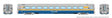 LRC Club Lounge - Lighted - Ready to Run -- VIA Rail Canada #3461 (VIA1 Canada Scheme, blue, gray, yellow)