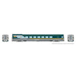 LRC Club Lounge - Lighted - Ready to Run -- VIA Rail Canada #3456 (Renaissance Scheme, green, gray, yellow)