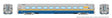 LRC Coach - Lighted - Ready to Run -- VIA Rail Canada #3368 (As-Delivered, blue, gray, yellow)