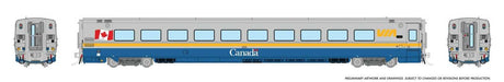 LRC Coach - Lighted - Ready to Run -- VIA Rail Canada #3363 (Canada Scheme, blue, gray, yellow)