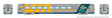 LRC Coach - Lighted - Ready to Run -- VIA Rail Canada #3338 (gray, yellow, black, Future is on Board Slogan)