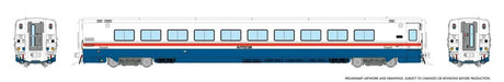 LRC Coach - Lighted - Ready to Run -- Amtrak #48 (Phase III, white, blue, red)