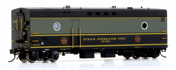 The Super Continental Line(TM) Steam Generator Car -- Canadian National #15450 (1954 Scheme)