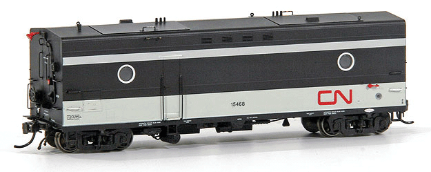 Steam Generator Car - Ready to Run - Super Continental Line(TM) -- Canadian National #15453 (Post 1963, black, white, red, Noodle Logo)