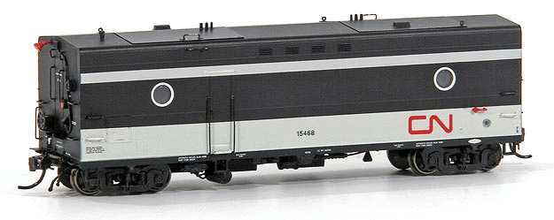 Steam Generator Car - Ready to Run - Super Continental Line(TM) -- Canadian National #15462 (Post 1963, black, white, red, Noodle Logo)