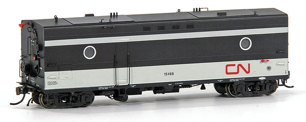 Steam Generator Car - Ready to Run - Super Continental Line(TM) -- Canadian National No Number (Post 1963, black, white, red, Noodle Logo)