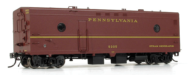 Steam Generator Car - Ready to Run - Super Continental Line(TM) -- Pennsylvania Railroad #5307 (Single Stripe, Tuscan)