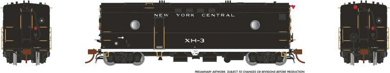 Steam Heater - Generator Car - Sound and DCC - Ready to Run -- New York Central XH-2 (black, white)