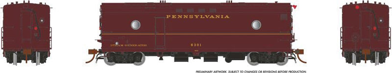 Steam Heater - Generator Car - Sound and DCC - Ready to Run -- Pennsylvania Railroad 5306 (Tuscan)
