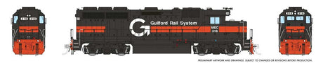 EMD GP40 - Sound and DCC -- Guilford MEC #316 (gray, orange, white)-1