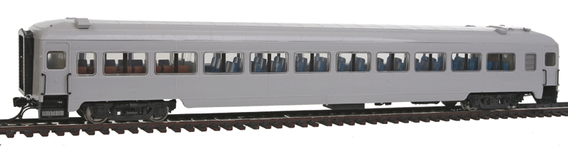 PS Osgood-Bradley 10-Window Smoker Coach w/Partial Skirt - Ready to Run -- Undecorated