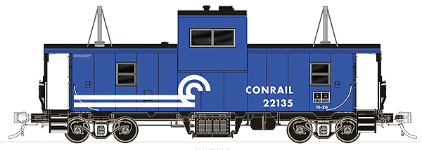 Transcona Yard Wide Vision Caboose Lighted & Assembled -- Conrail #22131