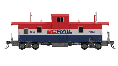 Squamish Caboose - Ready to Run -- BC Rail #1860  (Late, red, white, blue)-1