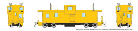 Squamish Caboose - Ready to Run -- Painted, Unlettered (yellow)-1