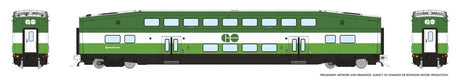 CEM Bi-Level Commuter Coach - Ready to Run -- GO Transit #4089 (Metrolinx Scheme, green, white)