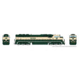 EMD SD70MAC - Sound and DCC -- Burlington Northern #9589 (Executive, green, cream)-1