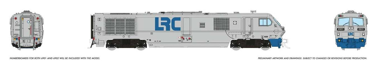 Bombardier LRC - Sound and DCC -- LRC Demonstrator Scheme (gray, blue)