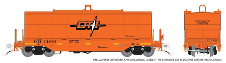 Greenbrier Transverse Coil Car 6-Pack - Ready to Run - Home Shops -- Detroit, Toledo & Ironton DT&I (Home Shops Fantasy Scheme, orange, black)-1