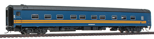 The Super Continental Line(TM) Post War 6-4-6 Sleeper, Lighted, Assembled -- Via Rail Canada (Greenmount)