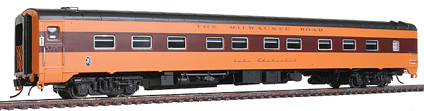 The Super Continental Line(TM) Post War 6-6-4 Sleeper, Lighted, Assembled -- Milwaukee Road (Lake Chatcolet)