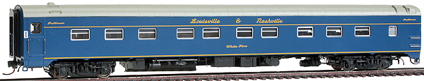 Super Continental Line(TM) Post War 6-4-6 Sleeper - Ready to Run -- Louisville & Nashville #3469 White Pine (blue)