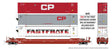 53' Husky-Stack Well Car Only 6-Pack - Ready to Run -- Canadian Pacific (red, white, Dashed Stripe)-1
