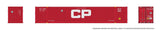 53' Outside-Braced/Corrugated Container 2-Pack - Ready to Run -- Canadian Pacific CPPU (red, Large CP)-1