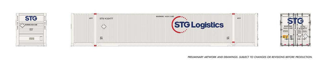 53' Outside-Braced/Corrugated Container 2-Pack - Ready to Run -- STG Logistics (white, blue, red)-1